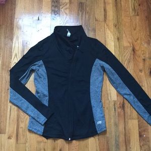 Marika asymmetrical zip tech fleece zip up-small